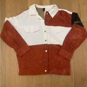 SHEIN Multicolor Corduroy Jacket